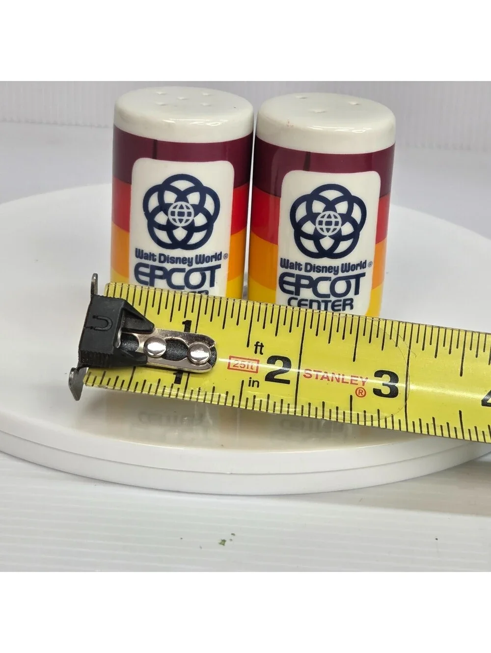 Vintage 1982 Disney EPCOT Center Salt & Pepper Shakers Japan Rainbow Pair
